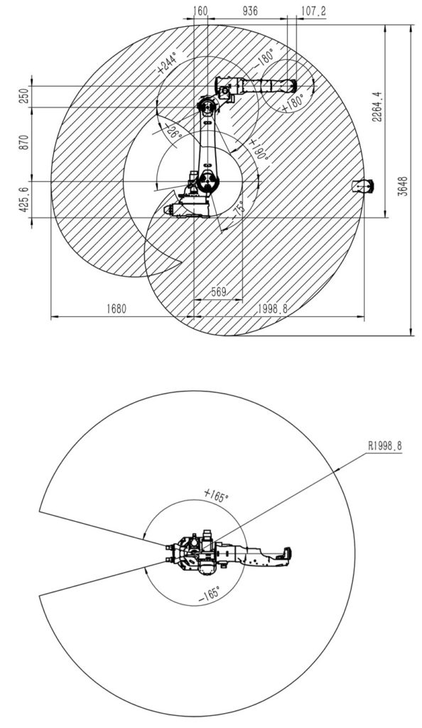 dimensions-of-rjh615-mig-laser-welding-robot
