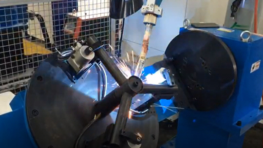 steel pipe welding robot