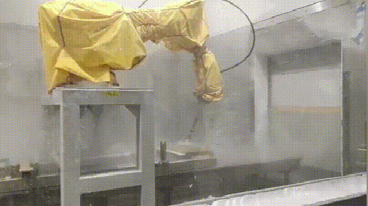 Skirt cleaning station