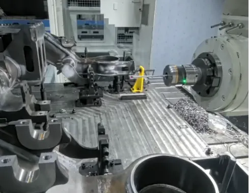 On-machine probing during 5-axis workpiece measurement on an HCNC machining center